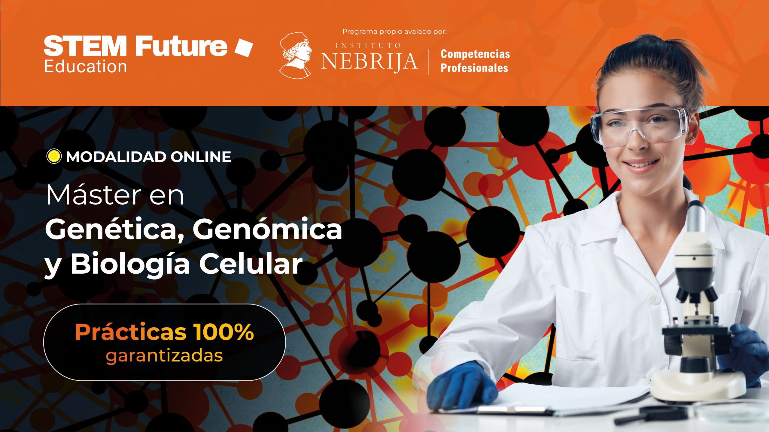 Máster Online en genética, genómica y biología celular