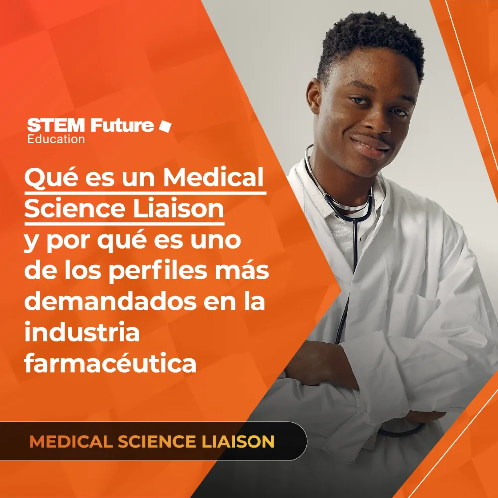 Profesional sanitario sonriendo para el perfil de Medical Science Liaison