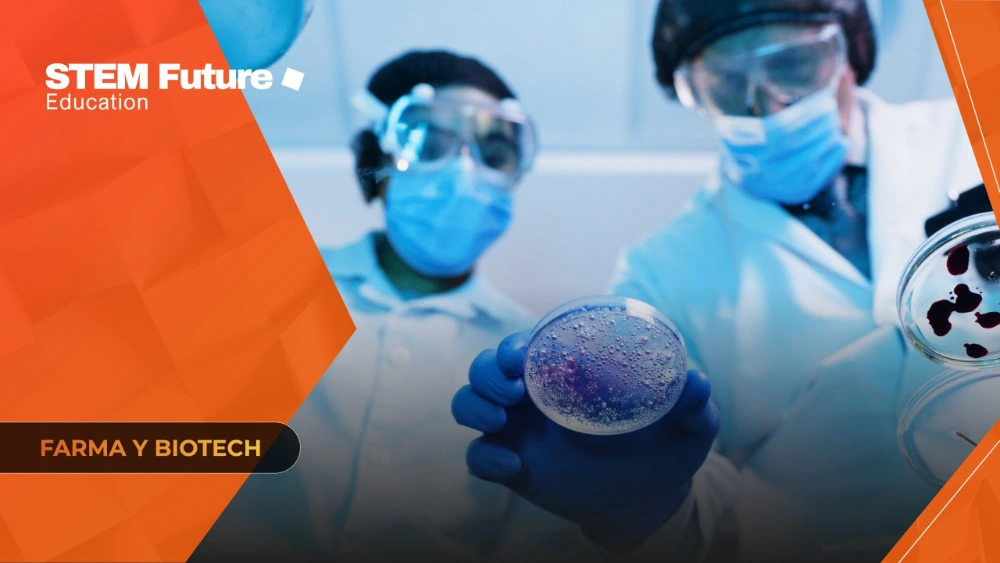 Científicos examinan cultivos en laboratorio para estudios de farmacovigilancia